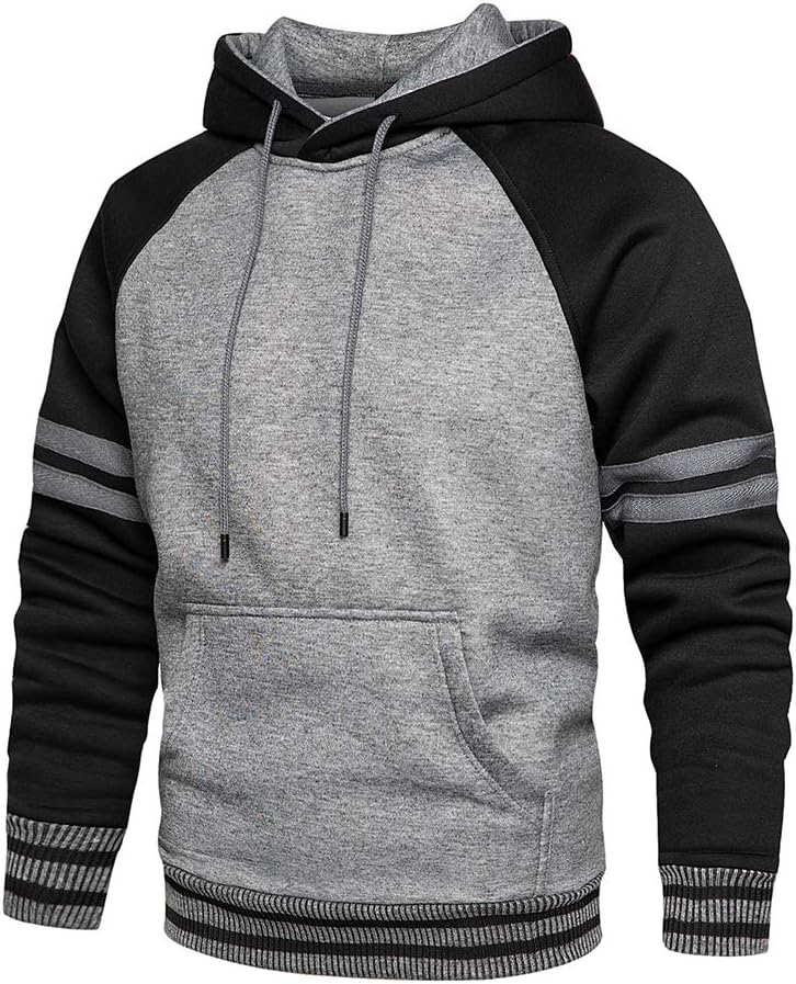 MANLUODANNI Men's Hoodies Pullover Hooded Top Casual Hoodie with Pockets