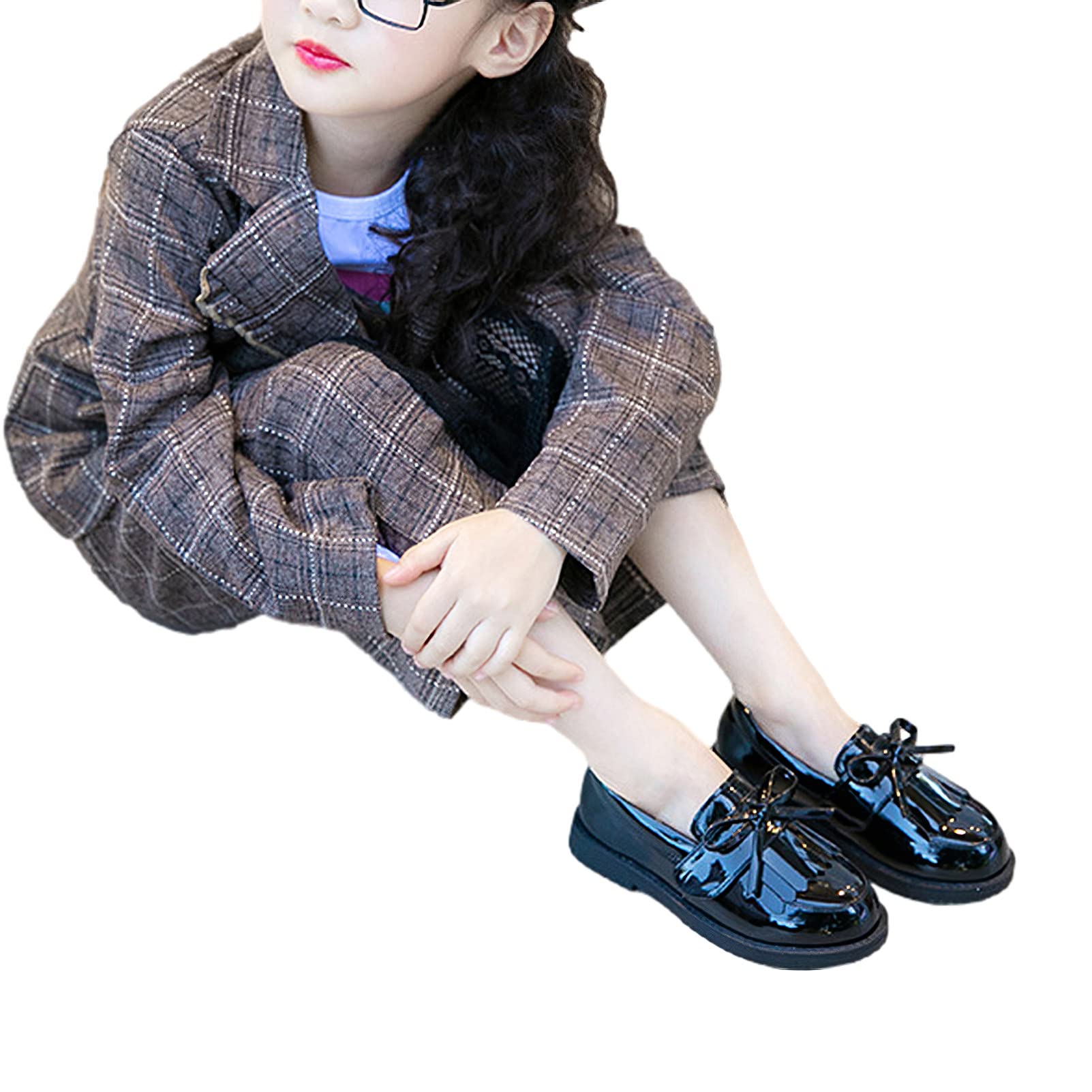 Zapato Oxford Niña Vestido Boda Microfibra Mocasines Uniforme Escuela