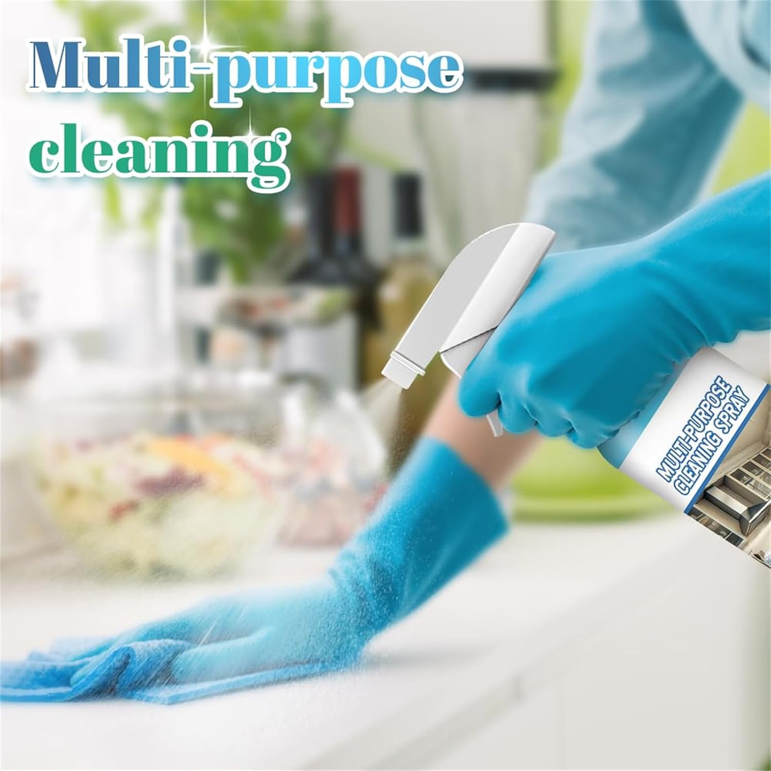 Multi Surface Cleaner 2026, 2026 New Spray Splash Cleaner, Upgraded Foam Sprays for Ovens, Powerful Degreaser Sprays for Kitchen, Grime Remover Spray for Home Family (3PCS)