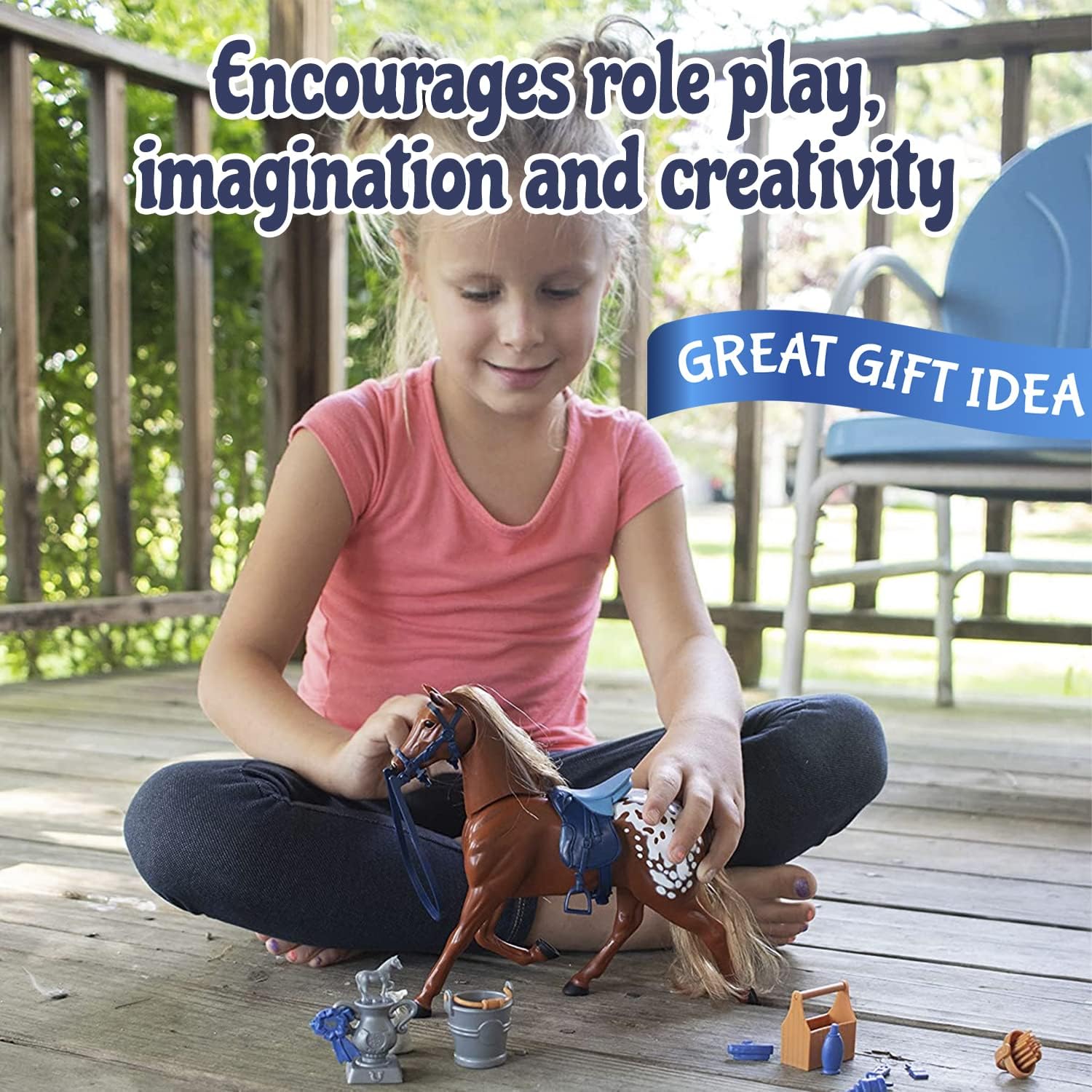 Sunny Days Entertainment Blue Ribbon Champions Deluxe Horse: Appaloosa Toy