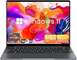 CHUWI Laptop CoreBook X de 14 polegadas, AMD Ryzen 7430U (até 4,3 GHz), 16 GB DDR4 RAM 512 GB SSD, computador laptop Windows 11, IPS FHD 2160 * 1440, HDMI, WiFi 6, BT5.2, USB 3.0, webcam