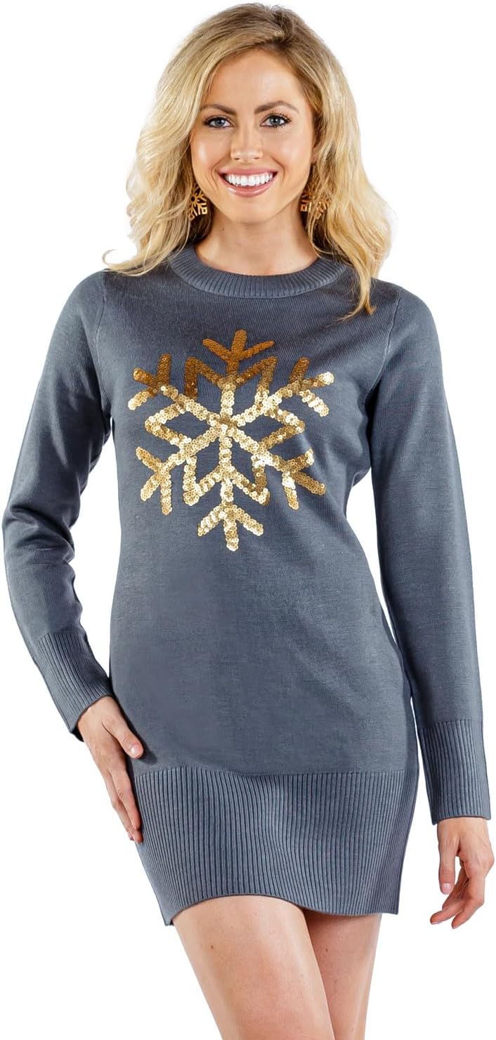 Tipsy Elves Christmas Sweater Dresses for Women - Cute Winter Themed Dresses - Instant Holiday Outfits