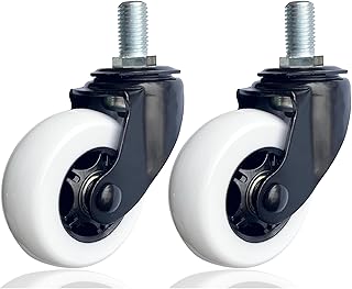 2 Complete Caster Wheel Premium Reliable Replacement for Razor Crazy Cart - 76mm x 30mm, Perfect Fit, Easy Installation, Compatible with Crazy Cart, Crazy Cart XL, Drift,CC & DLX. Part NO W25143461058