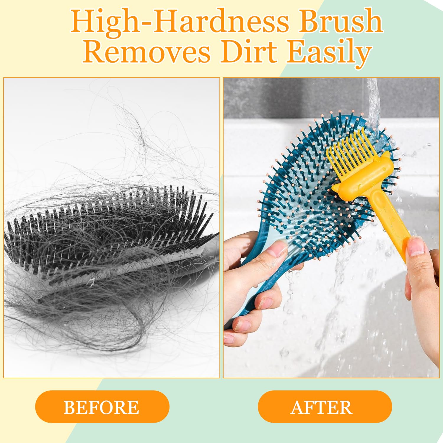 2 in 1 Hair Brush Cleaning Tool,2026 New Comb Cleaning Brush,Effortlessly Removes Hair & Dust from Combs, Suitable for Home and Salon Use (Green)