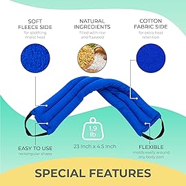 Microwavable Heating Pads for Lower Back, Neck, and Shoulder Pain Relief - Moist Microwave Heating Pad for Muscles and Joints - Microwave Hot Pack Heat Pad for Cramps