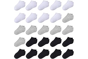 Duufin Ankle Socks for Toddlers (25 Pairs)