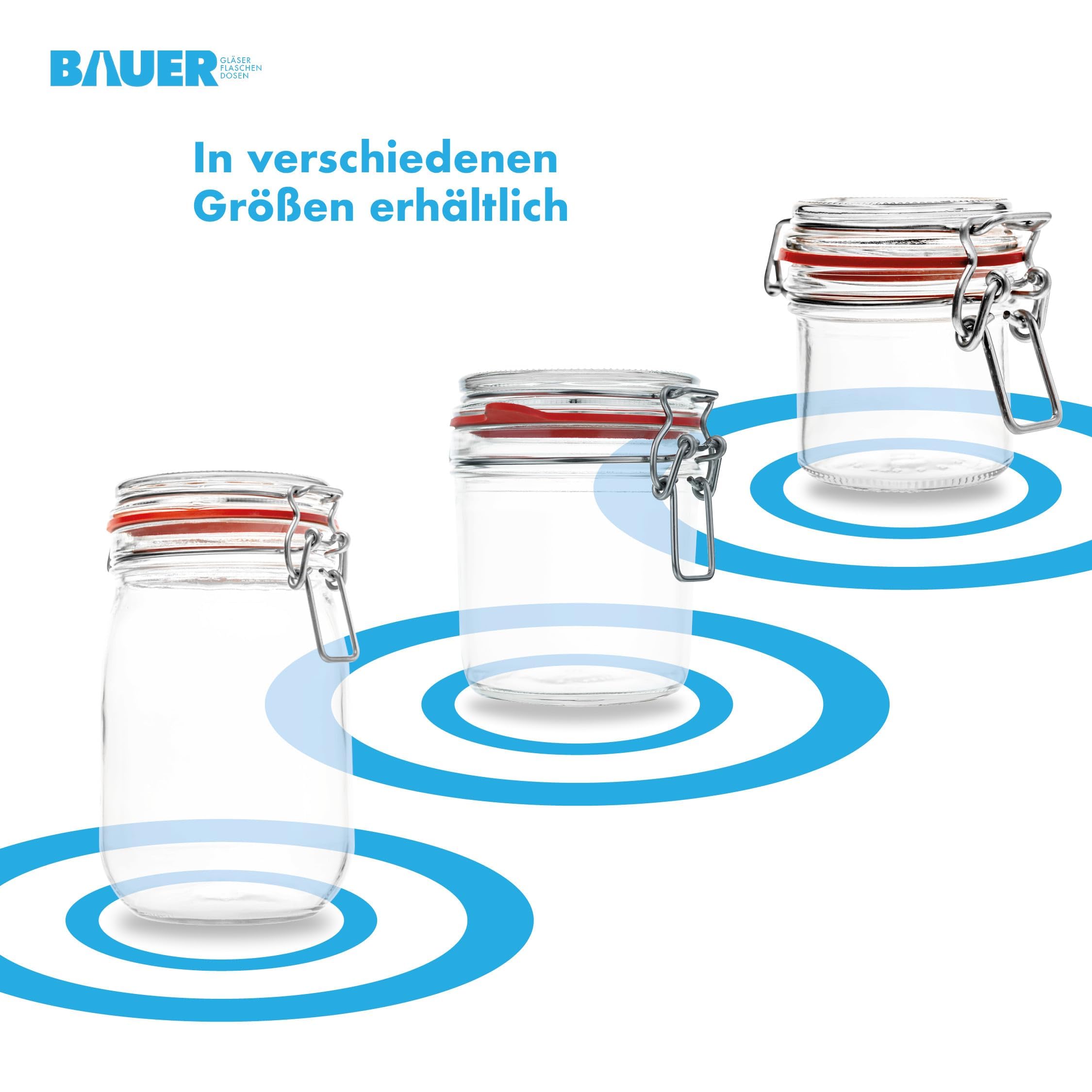 Set De 2 Conserves/pots De Conservation Verre Jaune Fermeture étrier