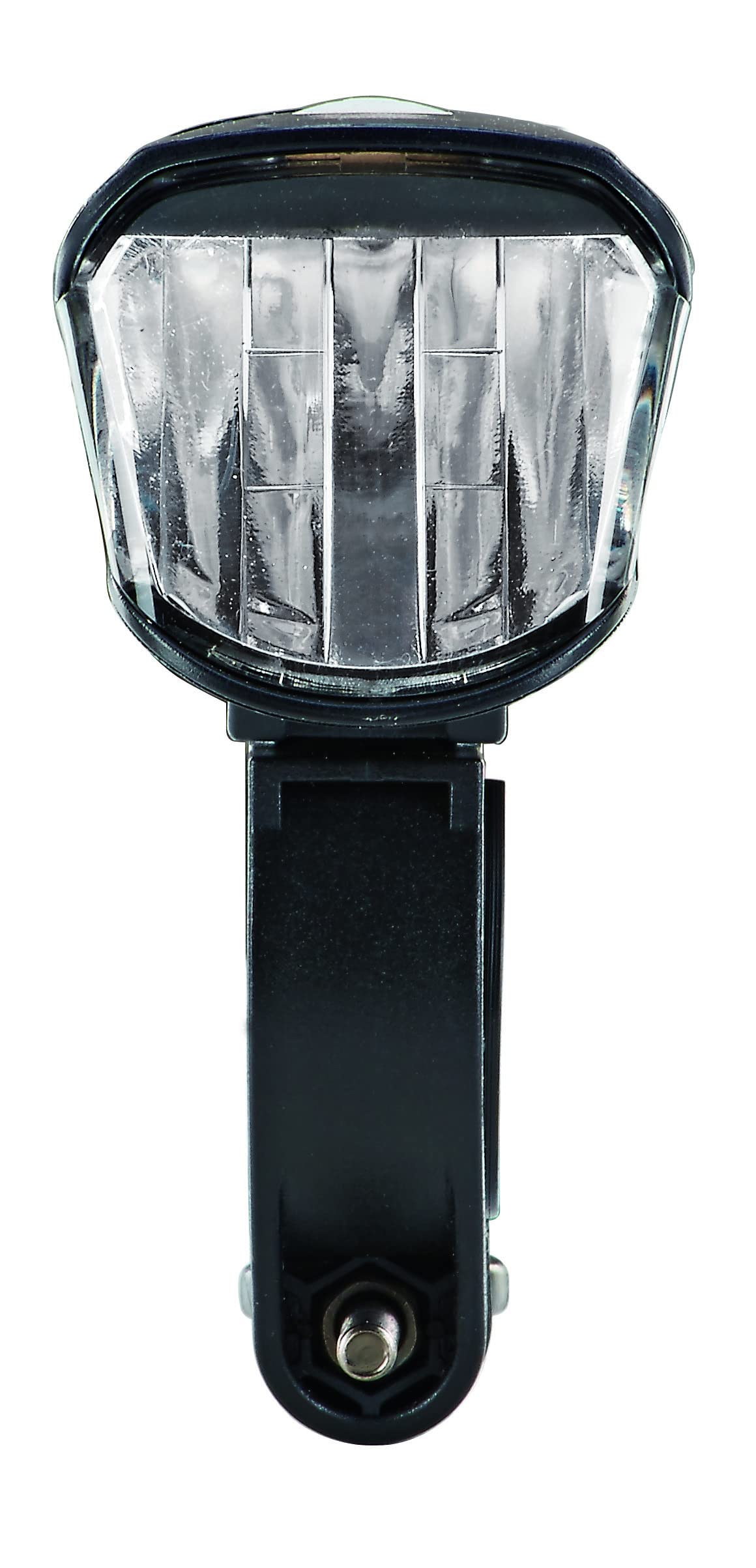 Prophete Fahrrad LED Batterieleuchten-Set, Scheinwerfer 40 Lux (umschaltbar 40/15 Lux), Rücklicht, werkzeugfreier Batteriewechsel, inklusive Befestigungsmaterial Sport & Freizeit
