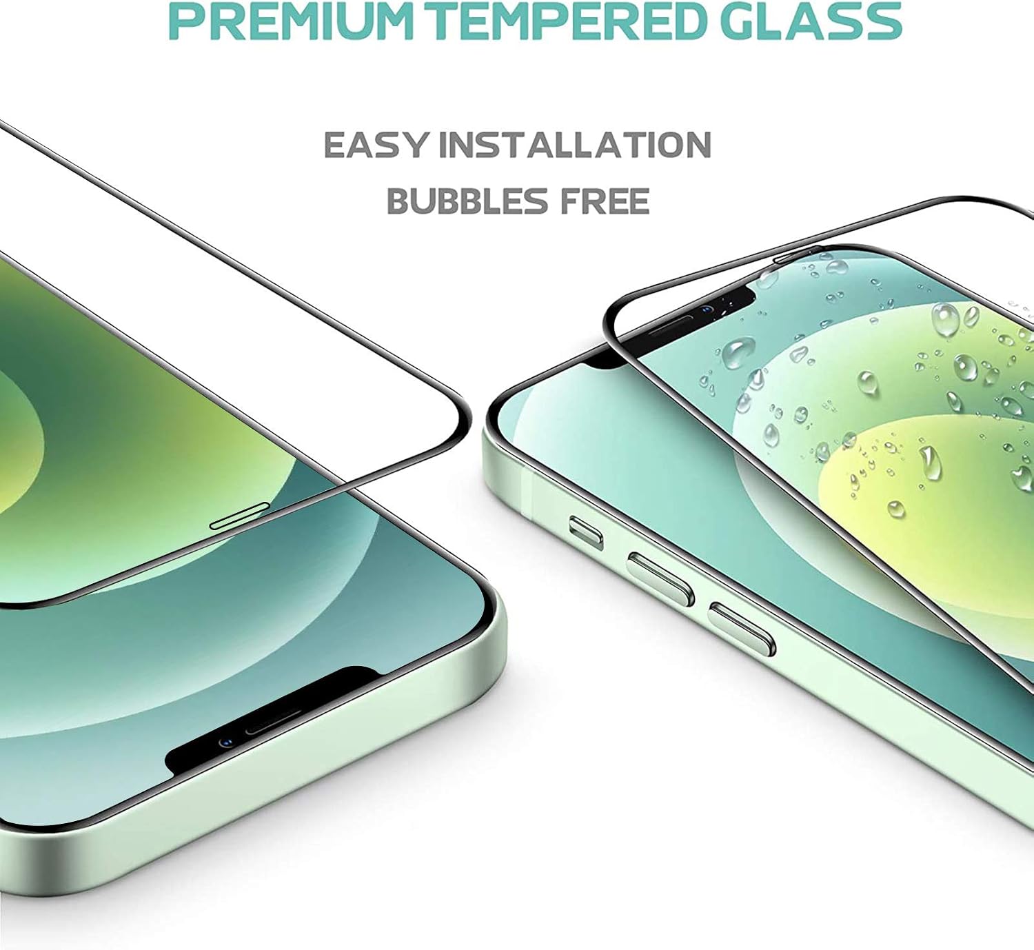 3 Pack for iPhone 12 / iPhone 12 Pro Screen Protector 6.1inch 2020 Tempered Glass Compatible with iPhone 12 / iPhone 12 Pro Screen Film 5G Clear