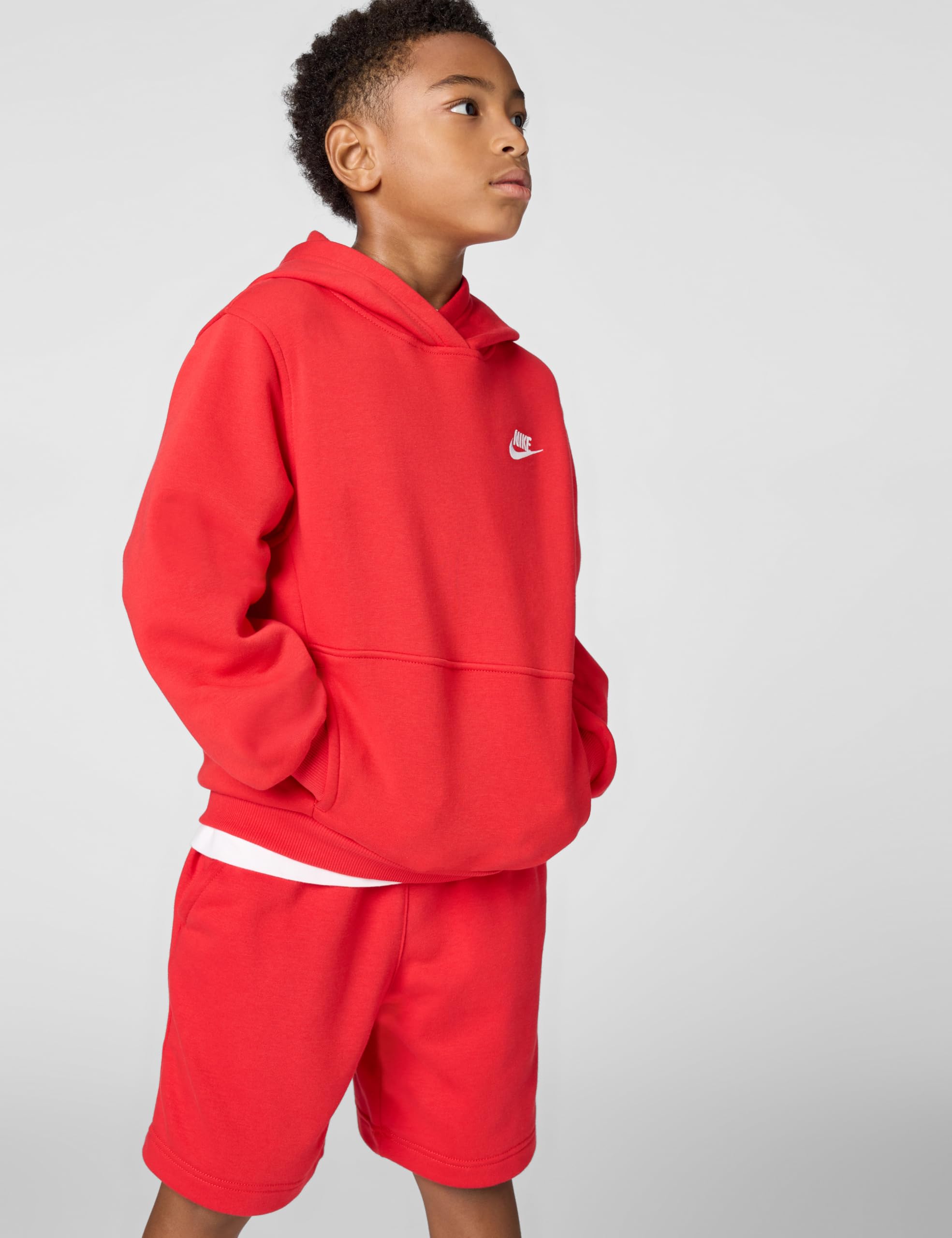 NIKE Długi top z kapturem Uniseks - dzieci K Nsw Club Flc Hdy Lbr