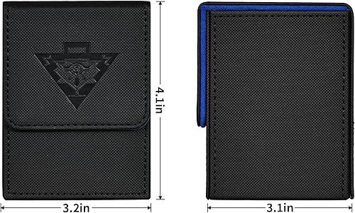 Miniatura 5 de ZLCA Caja de cartas para MTG Yugioh TCG, estuche de almacenamiento con divisores con capacidad para más de 100 tarjetas con funda, funda premium