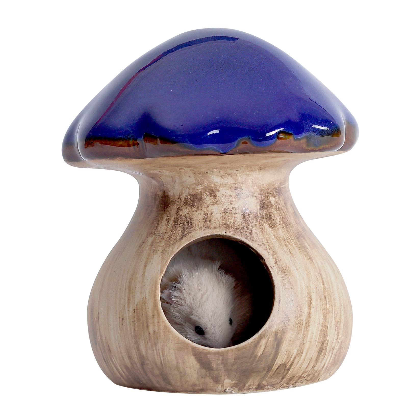 Buy MouseBro Ceramic Hamster Hideout,Gerbil Hideout,Hamster House,Gerbil House with Forest