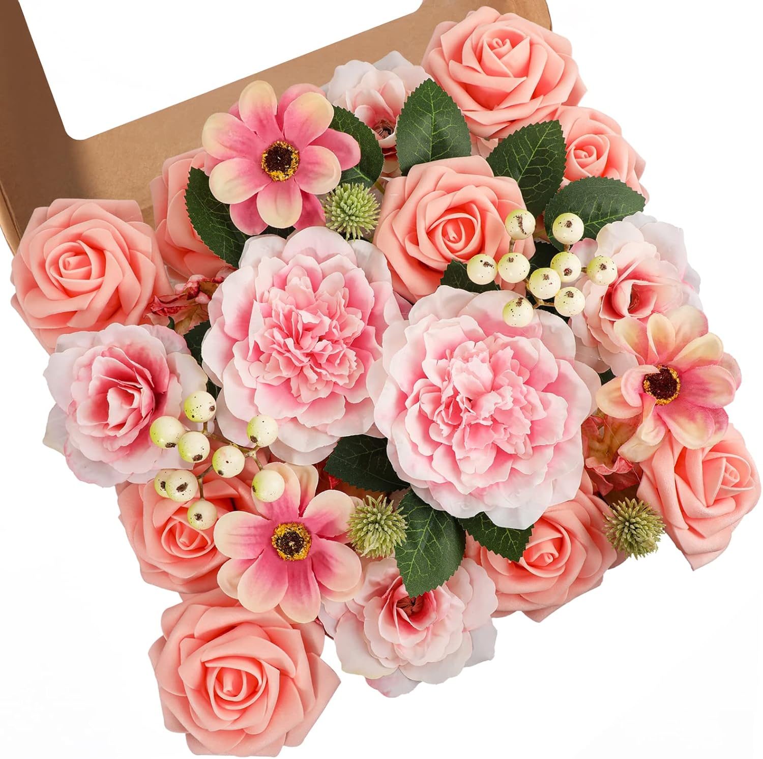 Artificial Flower Heads Silk Fake Flower Heads for Crafts