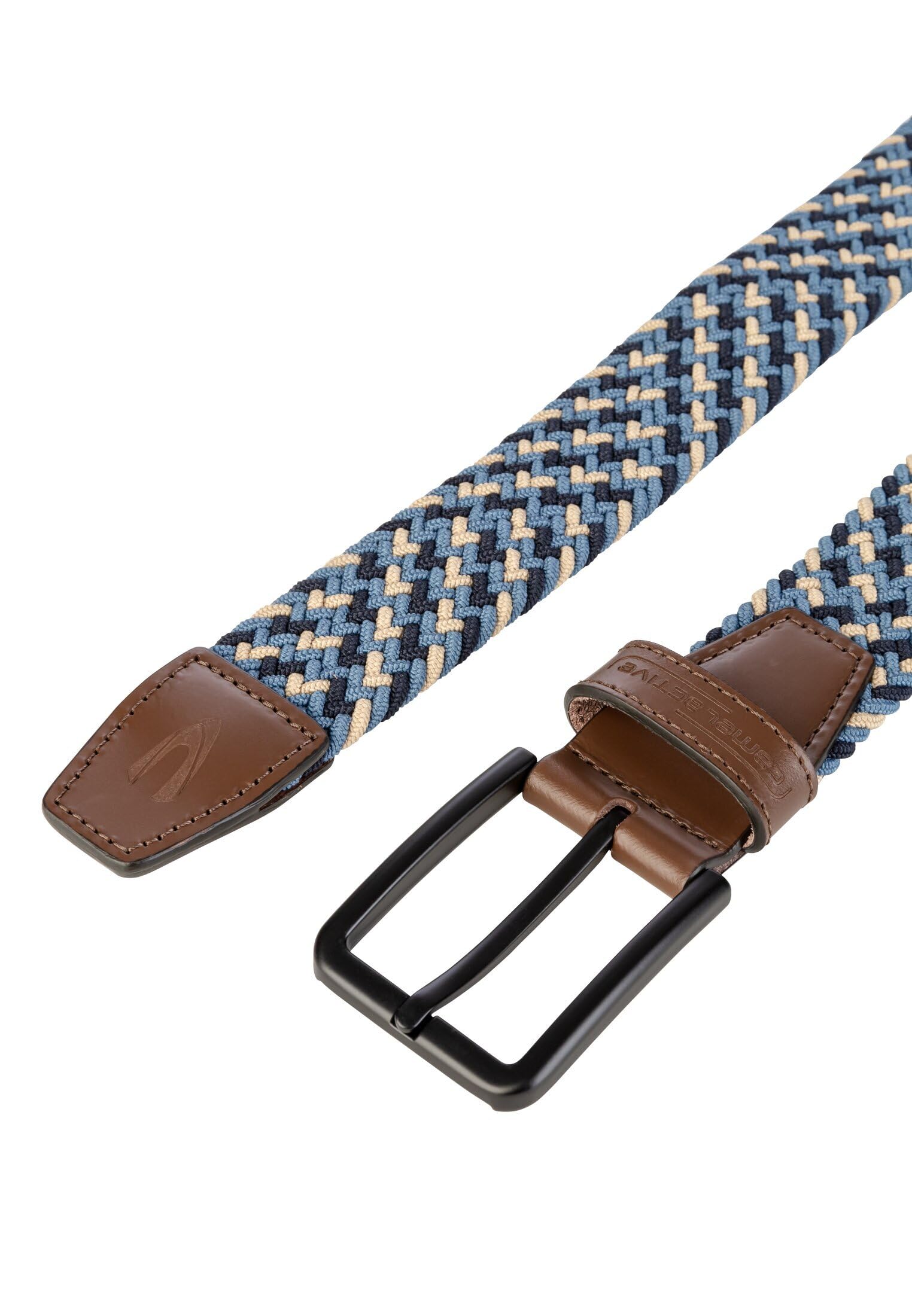 camel active Herren Multicolour Flechtgürtel