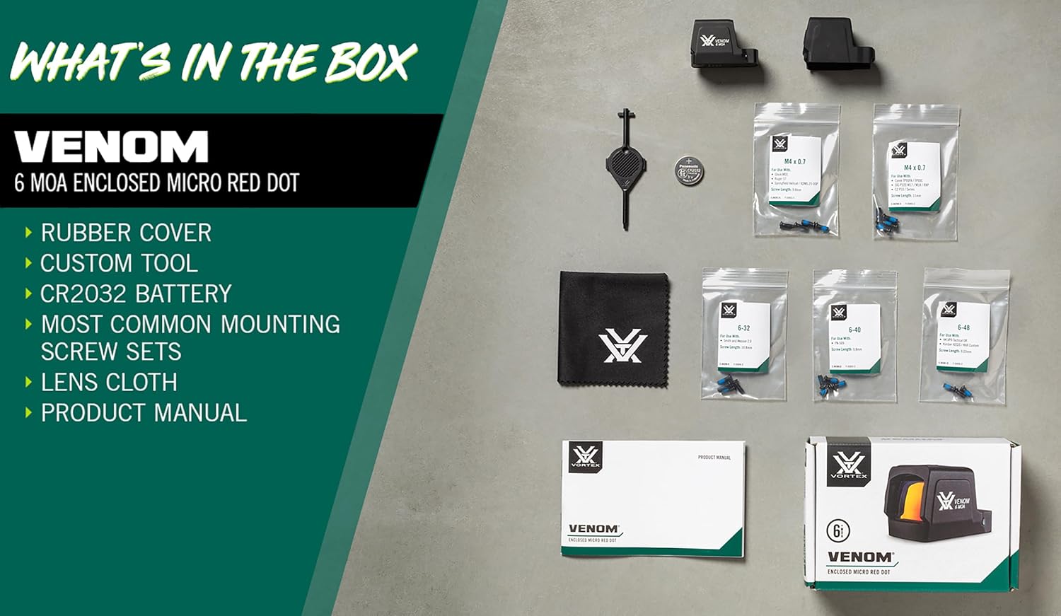 Vortex Venom Enclosed Micro Red Dot Sights