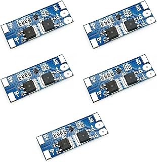 JZK 5PCS 2S 7.4V lithium battery protection board module, 7.4v 8.4V 2S BMS PCM Charge Discharge Protection Board for Li-Ion Lipo Battery 18650