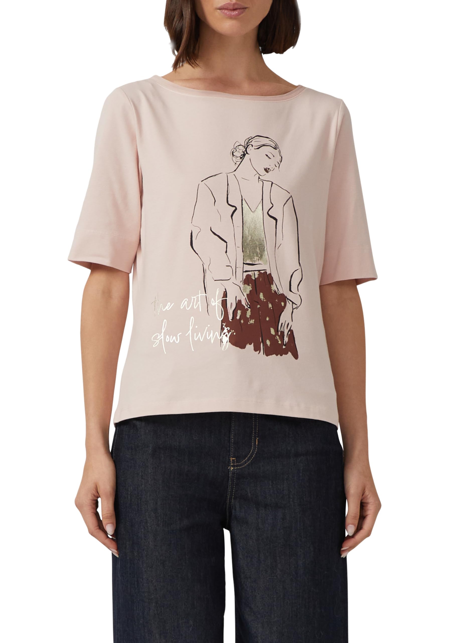 s.Oliver Jersey-Shirt mit Artwork