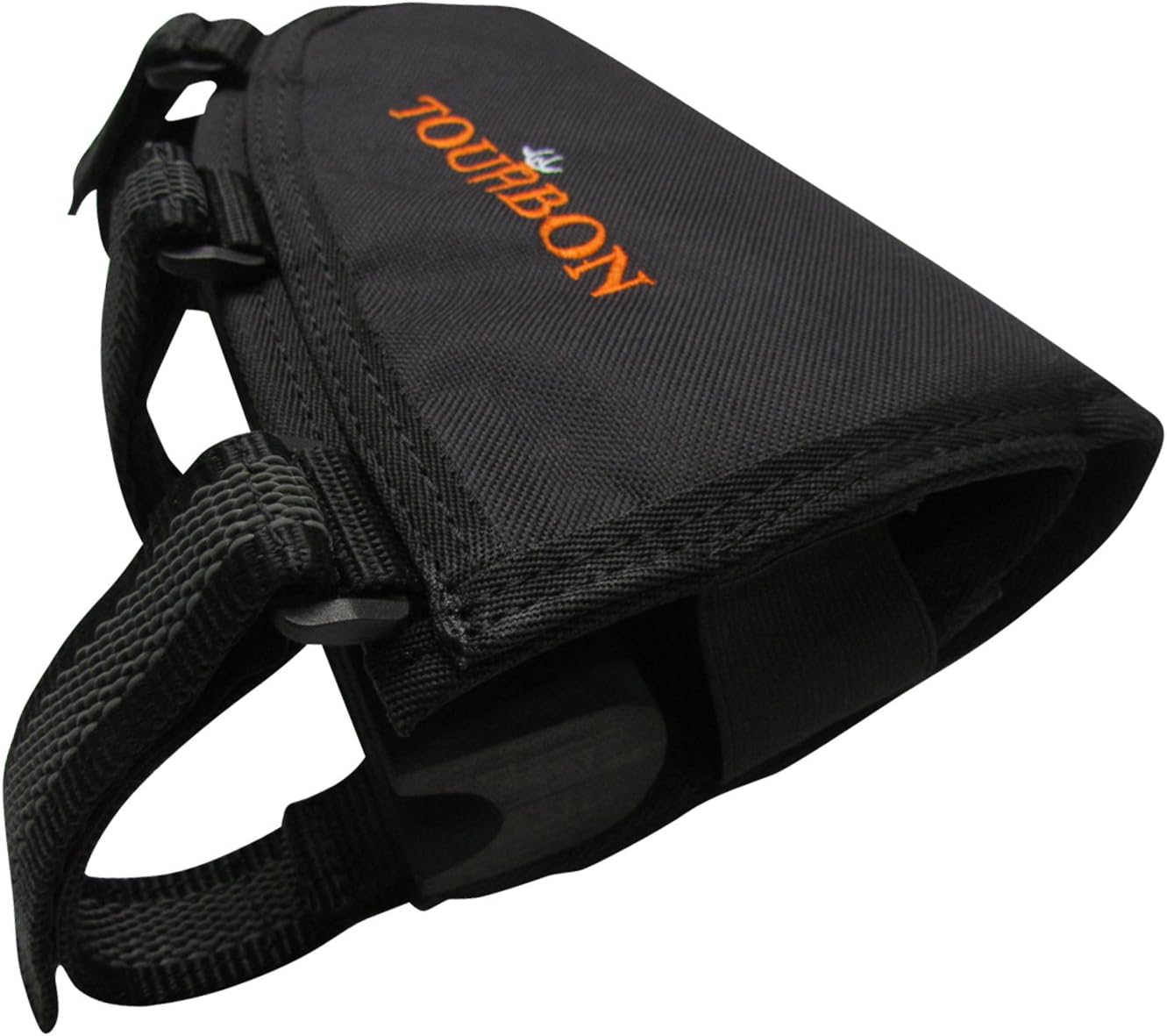 TOURBON Adjustable Height Buttstock Rifle Cartridge Holder Cheek Rest Pouch For Right Hand People - Black - Image 3