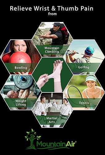 Miniatura 8 de Muñequera de gel y pulgar 2 pares férula de muñeca unisex para adaptarse a la mano izquierda o derecha soporte de muñeca para artritis reumatismo