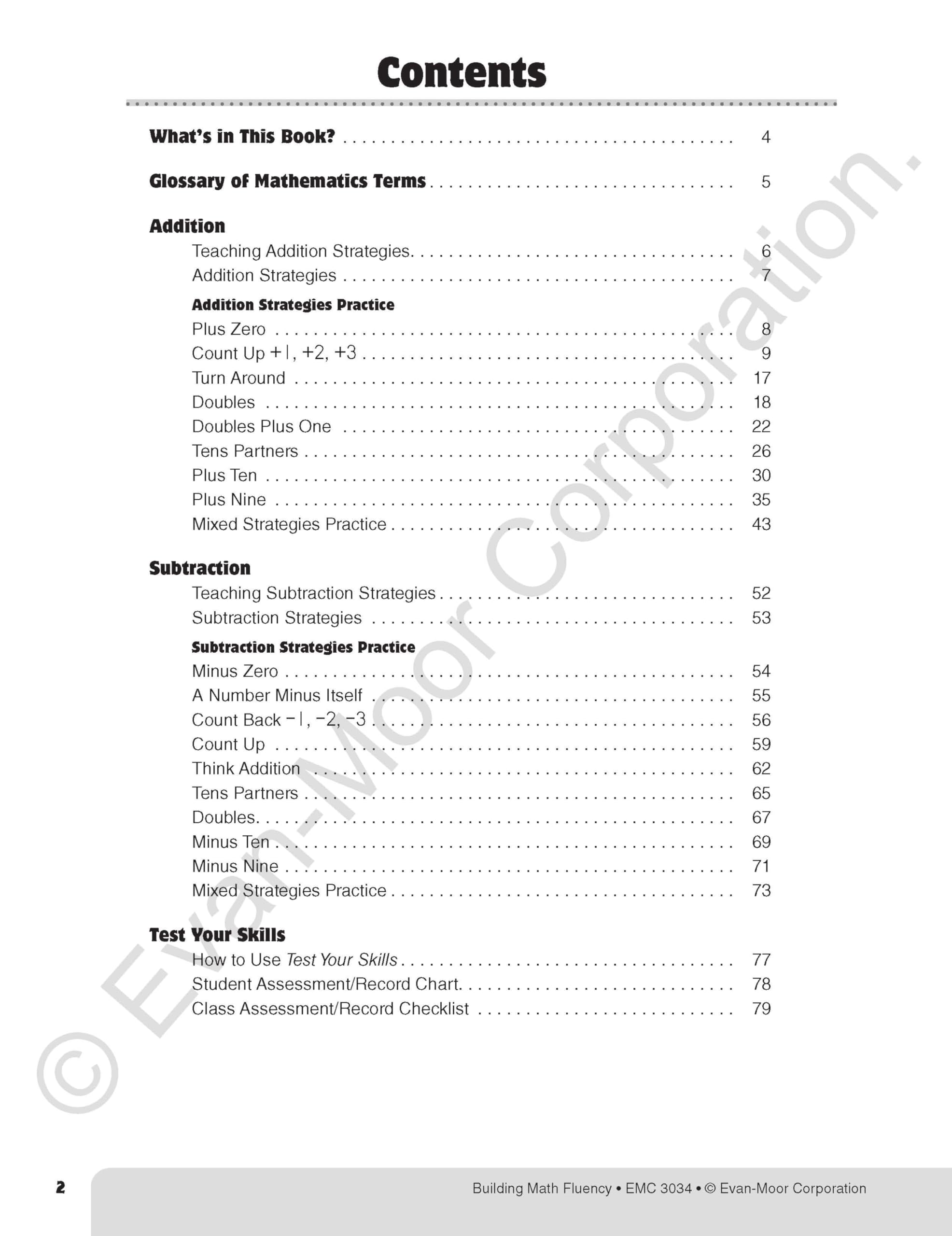 Building Math Fluency Grade 2 [With Transparencies]