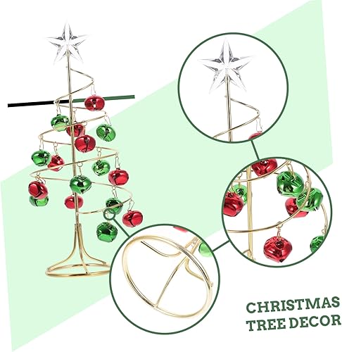 Miniatura 9 de PRETYZOOM Árbol de Navidad de escritorio, árbol de Navidad, mesa de árbol de Navidad, decoración de escritorio de Navidad, árbol de Navidad en