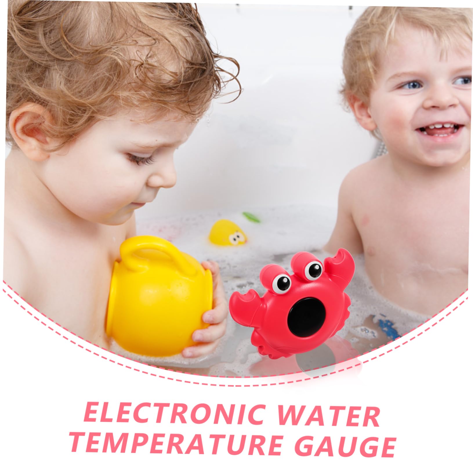 UPKOCH 3piezas Digital De Agua Para Bebés Diseño De Animales Flotante Para Bañera y Piscina Medidor De De Agua
