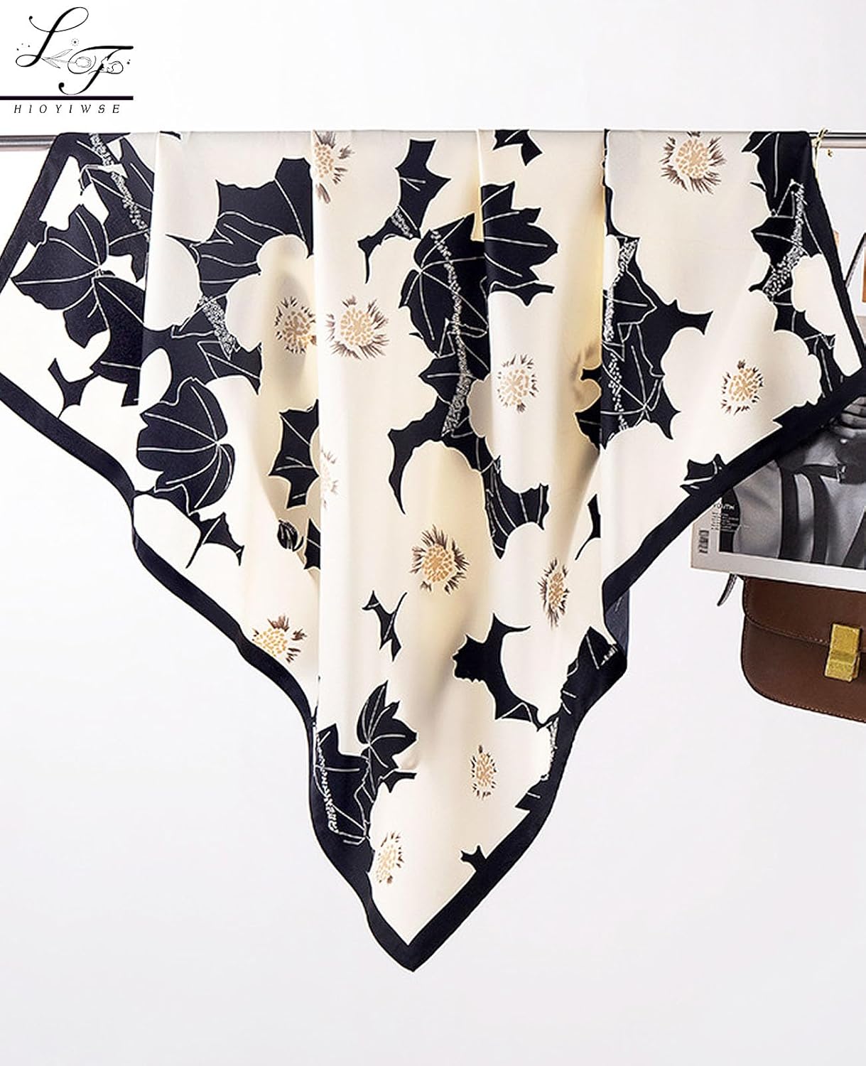 Head Scarf For Women Hair Bandana 35" Large Square Satin Wrap Sleeping Neck Silk Satin Hair Scarves Lightweight - Image 3