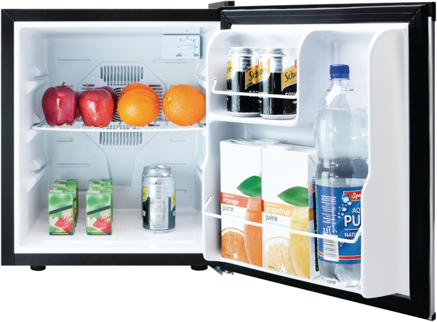 Culinair Af100s 1.7-Cubic Foot Compact Refrigerator, Silver and Black