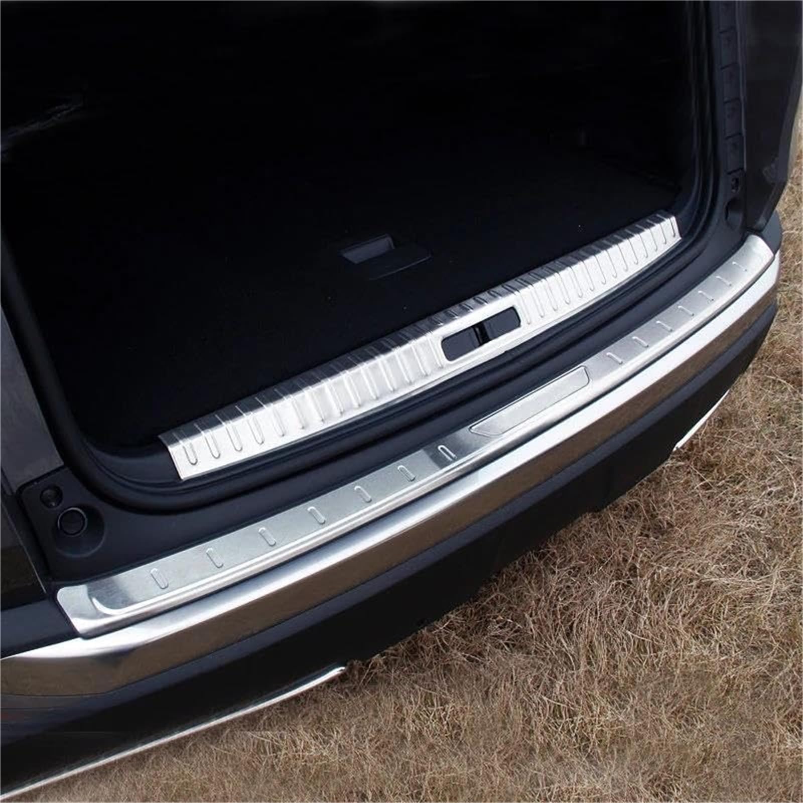 For Peugeot, 3008 GT 2017-2021 Protector de Parachoques Trasero Interior Exterior de Acero Inoxidable Embellecedor de Placa Protectora Accesorios de Coche Protector de Parachoques para Coche