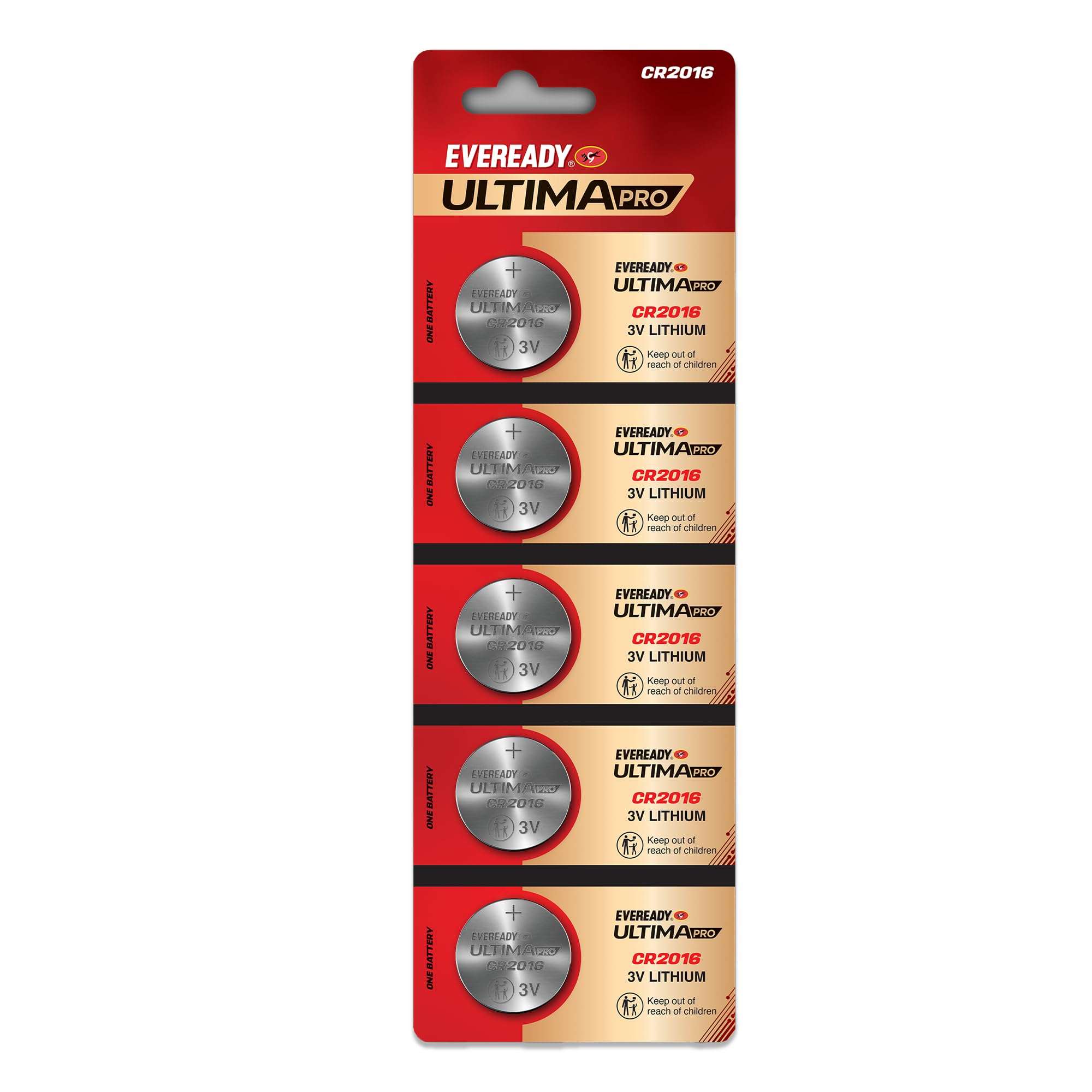 Sponsored Ad - Ultima Coin Battery 3V | CR2016 | Made with High-Purity Lithium | with Child Proof Packaging | Best Suited for Car Key fobs, Weighing Scales, Toys & Medical Devices | Pack of 5