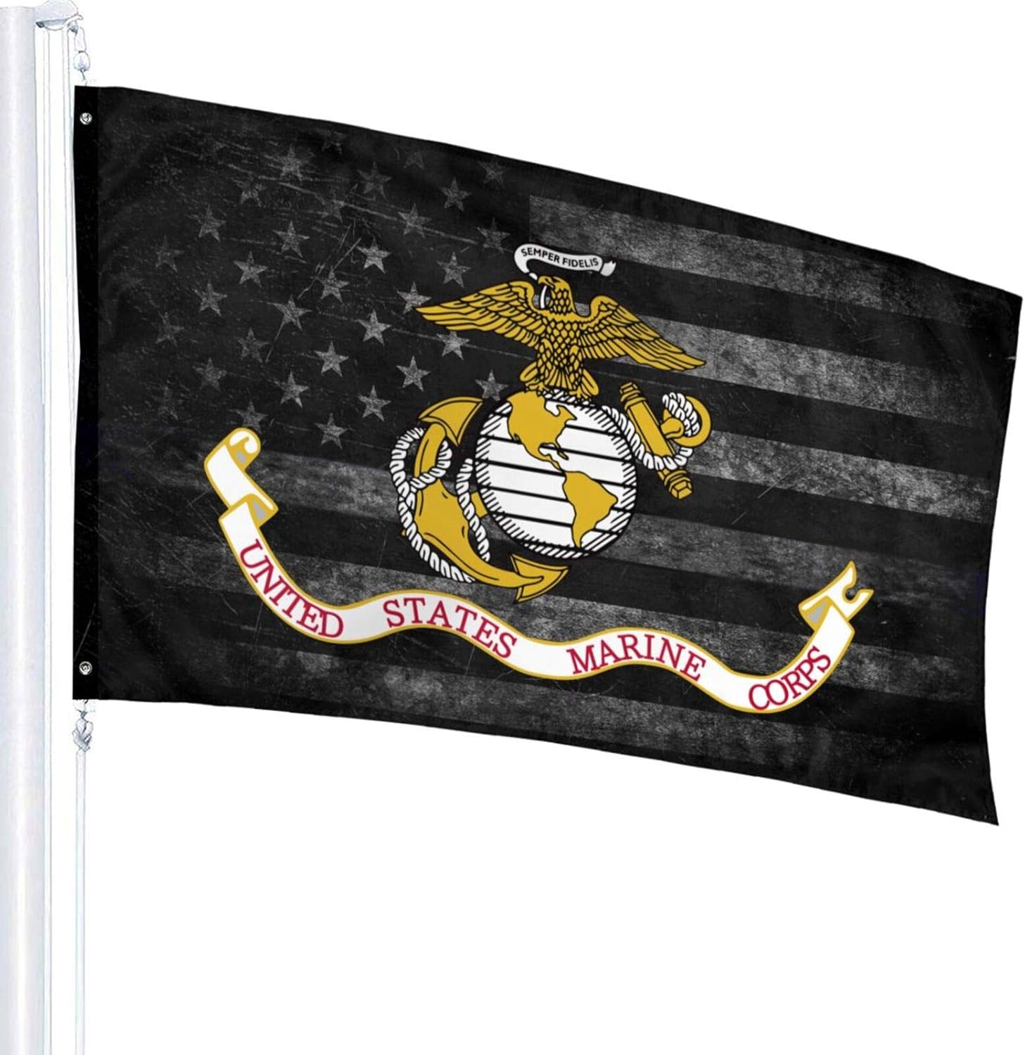 US Military Flag 3 x 5 Ft - American Veteran Flags with Grommets - Banner Breeze Flag 3X5 Foot Outdoor Decor : Patio, Lawn & Garden