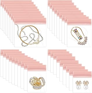 36 PCS Anti Tarnish Jewelry Bags, Mix Sizes EVA Small Jewelry Storage Bags, Jewelry Pouches for Gold and Silver Jewelry, Key, Wrist Watch, Necklace, Earing, Chain Bracelet