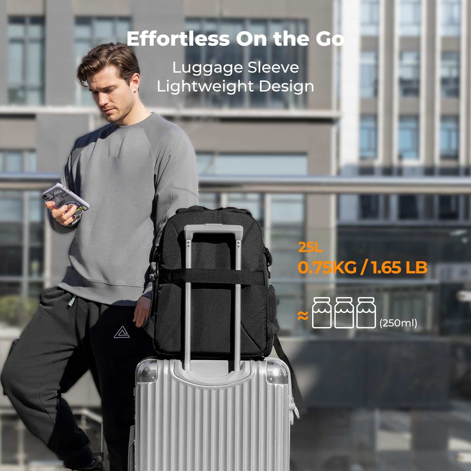 K&F CONCEPT Kamerarucksack 25L Leichter | Regenschutz und herausnehmbarer Trennwand Kameras Stativ Fotografie Videografie