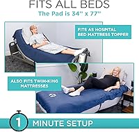 Vista 4 de Vive Colchón de Presión Alterna de 5 Pulgadas - Almohadilla Superior de Aire para Escaras, Prevención de Úlceras, Tratamiento para Pacientes