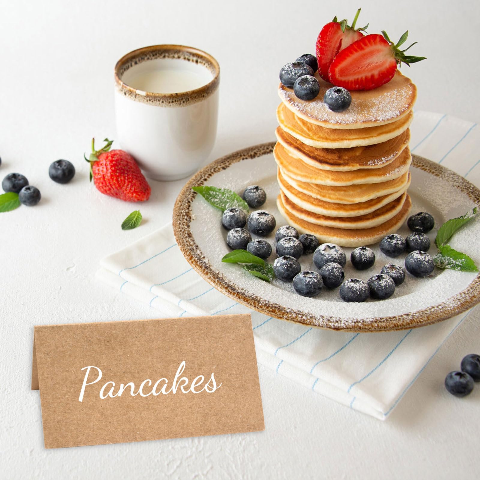 Lot De 60 Cartes De Table En Papier Kraft 9 X 10 Cm – Cartes