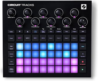 Novation Circuit Tracks: sequencer e groovebox con tracce synth, tracce MIDI e tracce drum per creare musica elettronica.