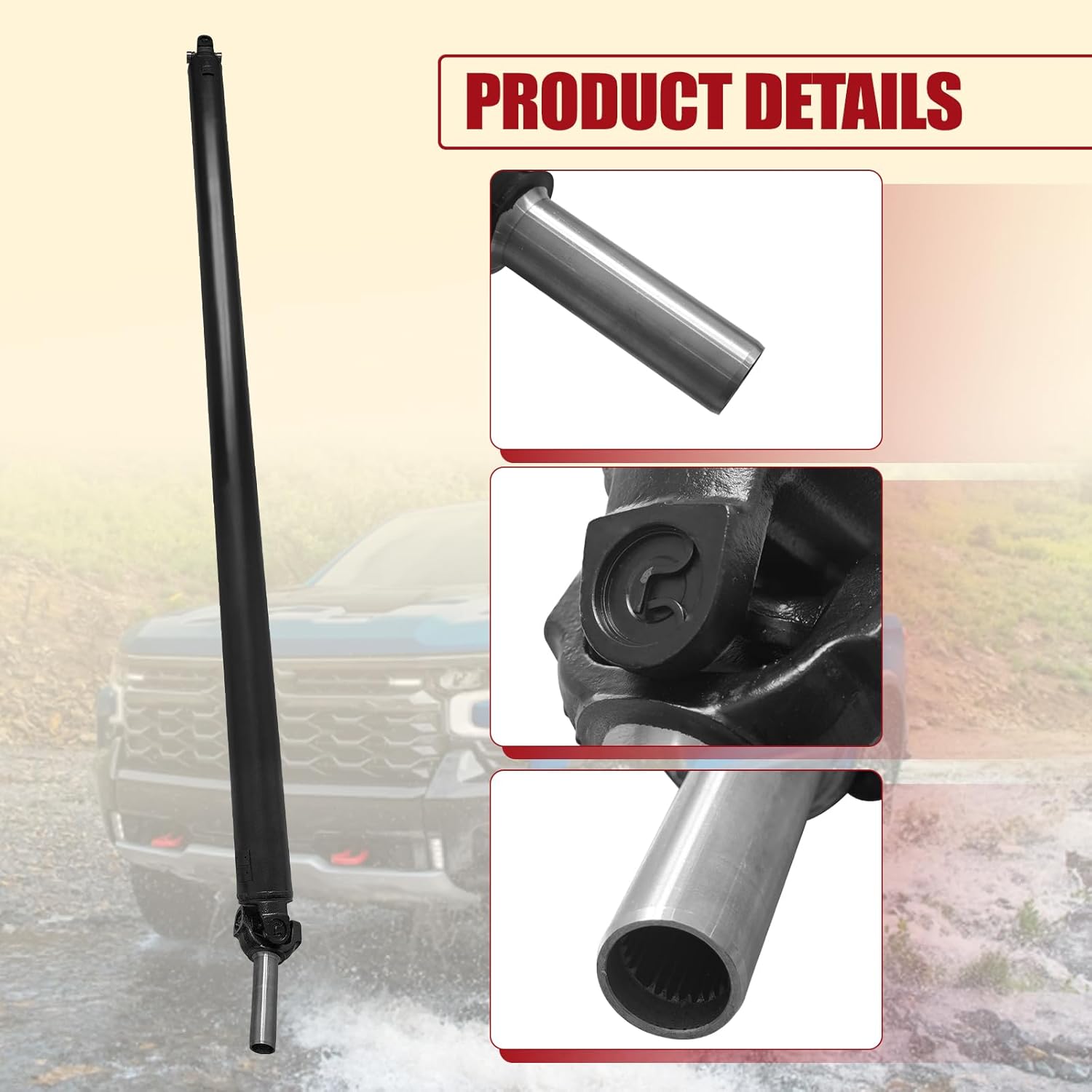 936-298 15112325 Rear Drive Shaft RWD Propshaft Driveshaft Assembly Compatible with Chevy Silverado 1500 / For GMC Sierra 1500 Crew Cab Pickup 2004 2005 2006 / For 1500 Classic 2007 936298 15189719