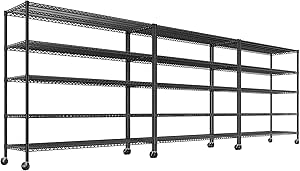 Amazon.com: REIBII 55.5''W Storage Shelves 3000LBS Wire Shelving Unit ...
