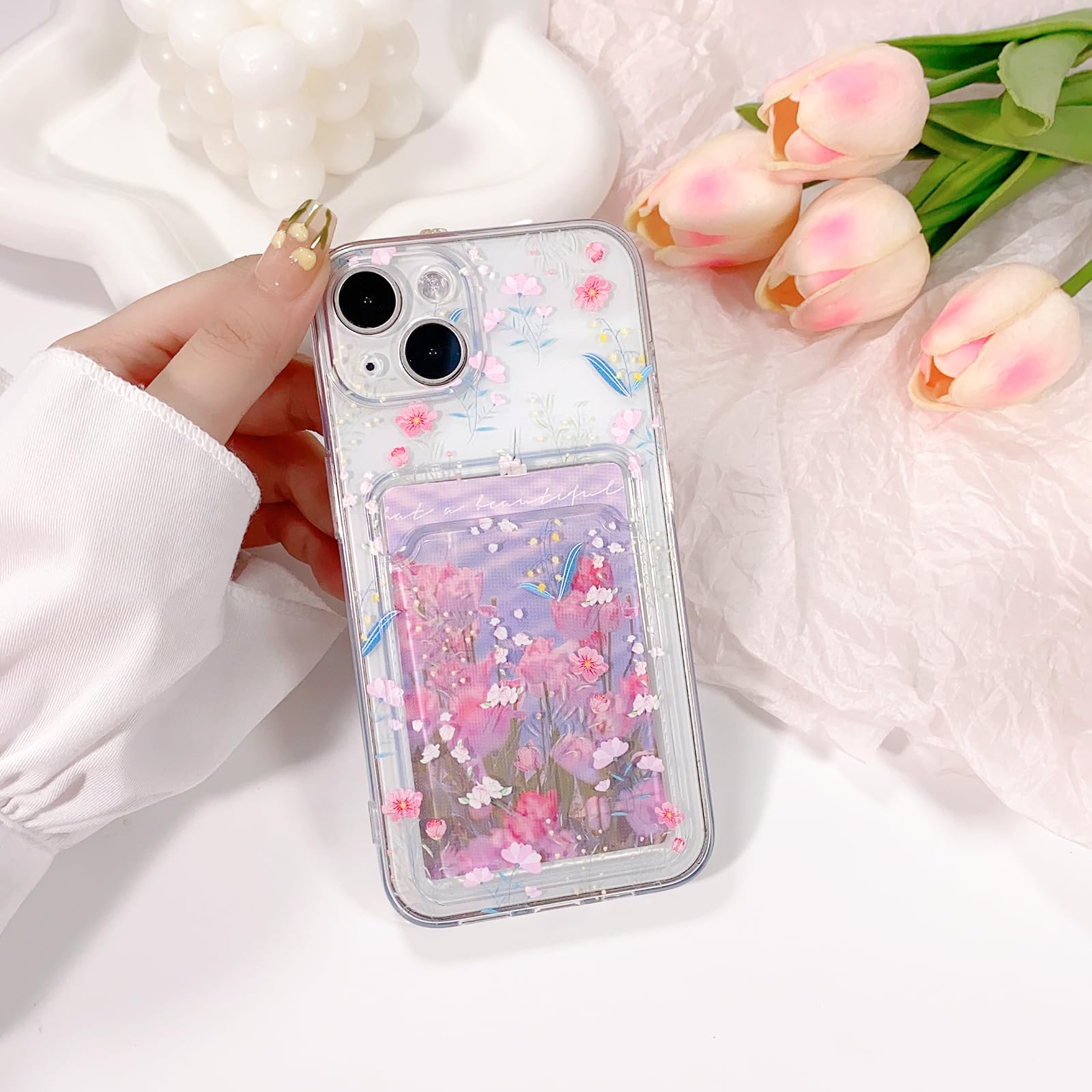 Coque de téléphone transparente fleur de Lotus blanc, étui pour iPhone