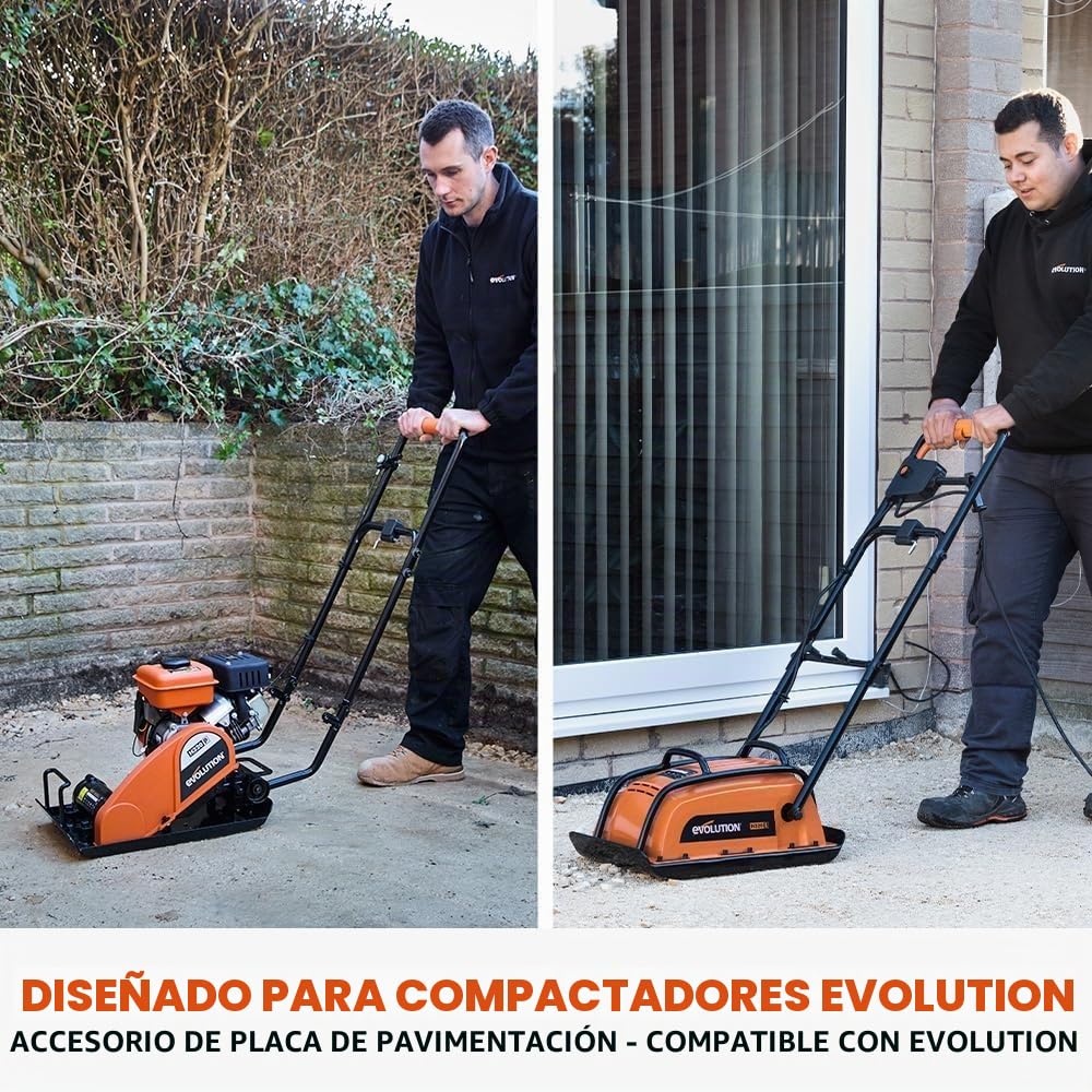 EVOLUTION POWER TOOLS Hulk Almohadilla de pavimentación, 400 x 320 mm, negro (015-0007)
