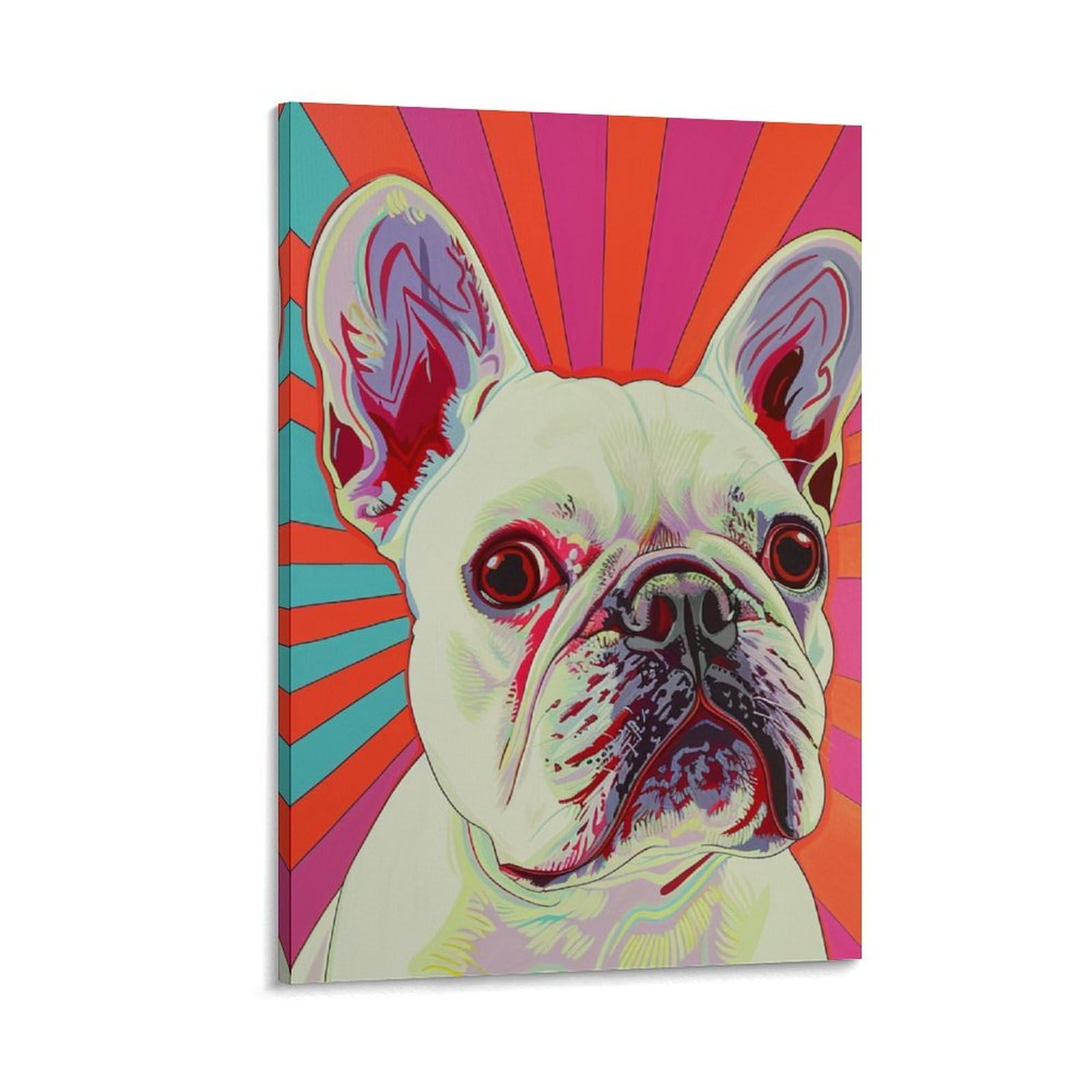 Affiche Bouledogue français impression sur toile decoration murale