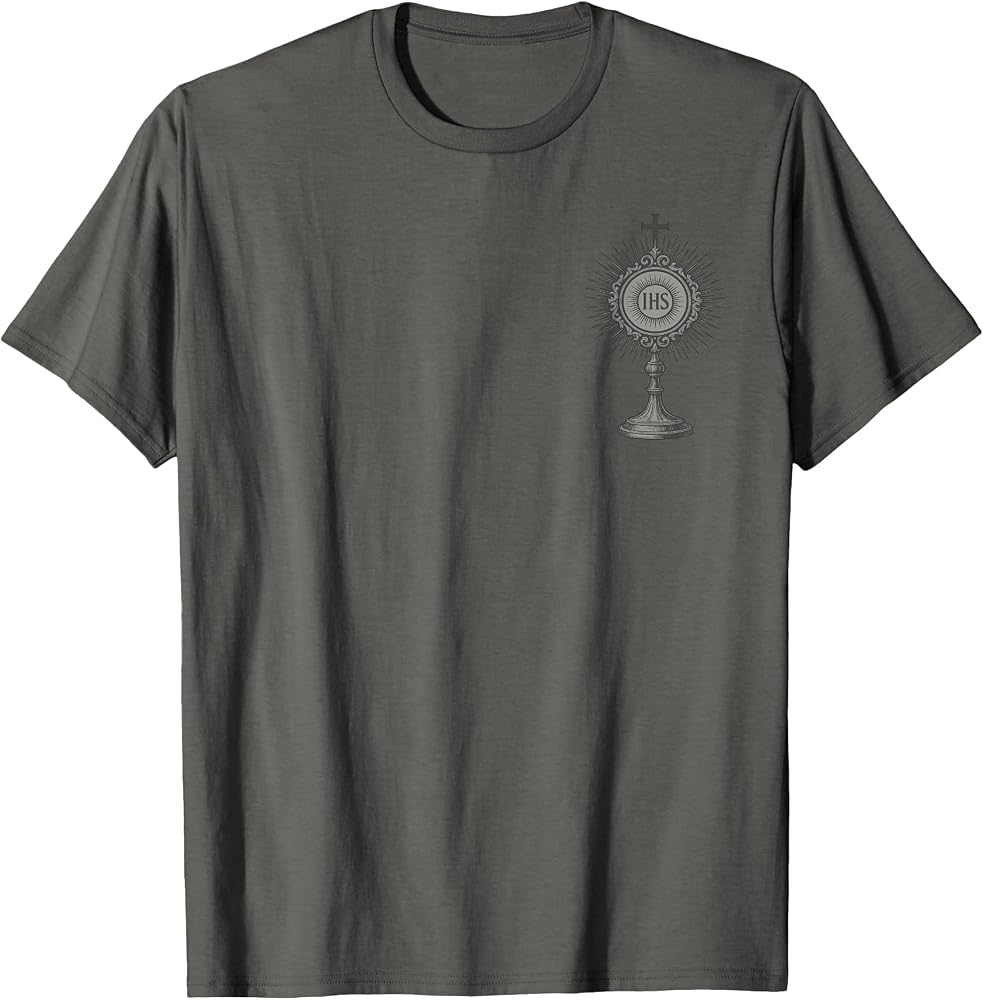 IHS Monstrance - Camiseta de diseño eucarístico