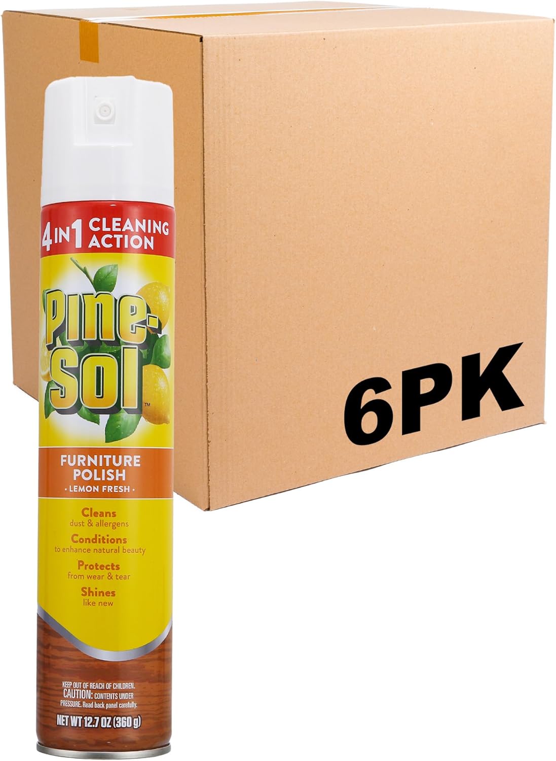 Pine-Sol Furniture Polish Aerosol, Lemon Scent –...