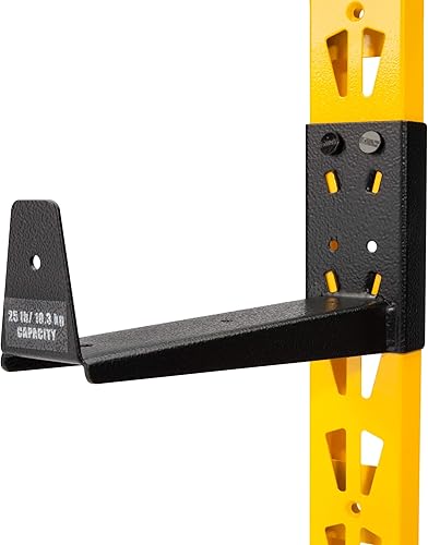 Miniatura 2 de DEWALT Estante de almacenamiento de madera y madera en voladizo de 3 piezas para estantería de taller, almacenamiento de profundidad múltiple,