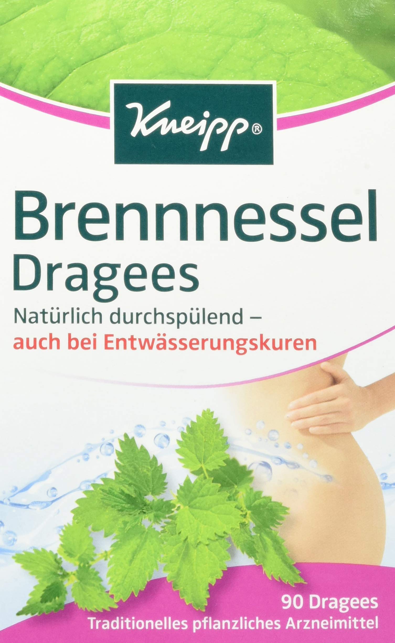 Kneipp Brennnessel Dragees natürlich durchspülend, 90 pz Compressa