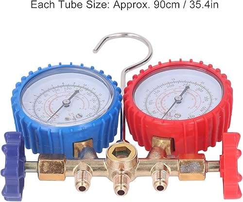 Miniatura 3 de Medidores de presión del equipo de refrigeración de la CA de la HVAC de la CA de la CA de la CA manómetros para las medidas Temperatura de presión