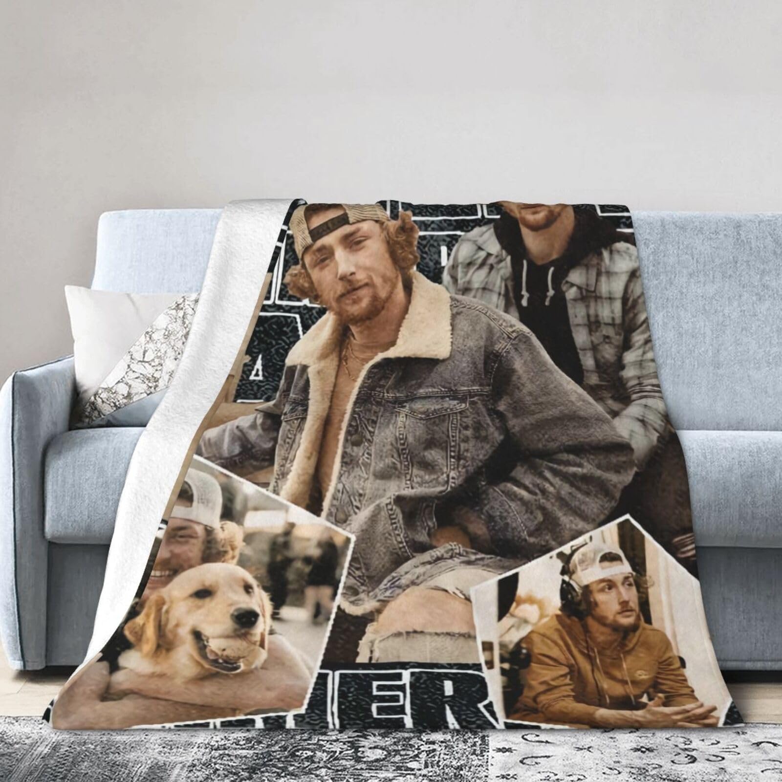 Bailey Music Zimmerman Blanket Flannel Fleece Throw Blanket Soft Fluffy Plush Decorative Blankets Gift Home Decor 50"x40"