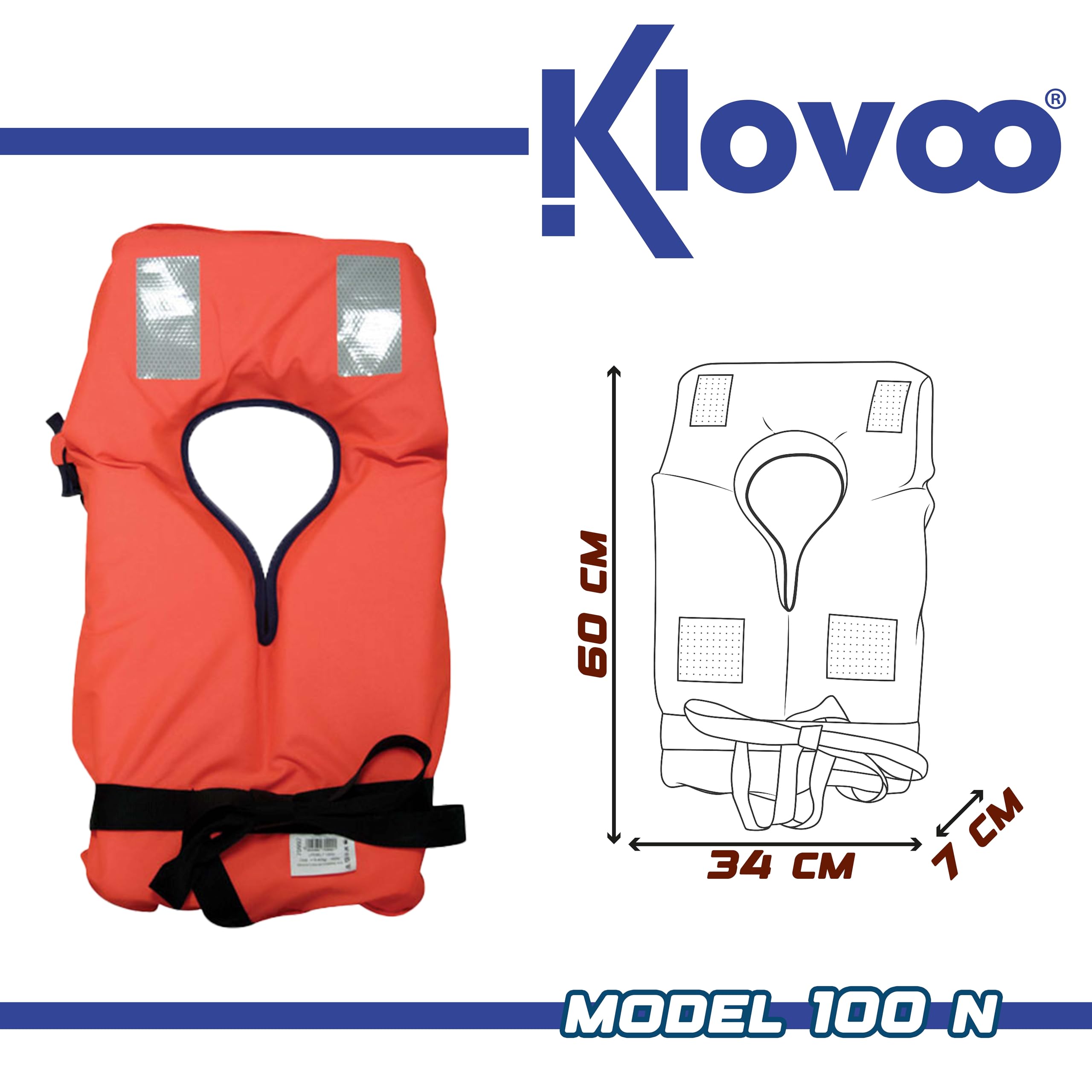 Kit Giubbotti di Salvataggio Omologati 100 N per Barca Multipack