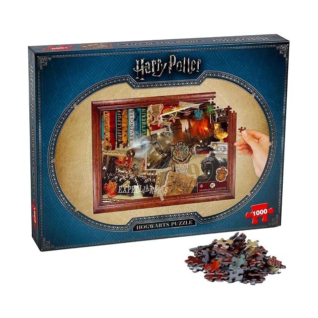 Foto 3 de 3 de Puzzle de 1000 Piezas de Harry Potter Hogwarts - Top Trumps - Rompecabezas para Niños y Adultos