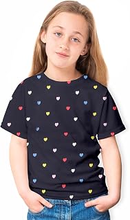 Stories.Label Girl Cotton Printed T-Shirts in Half Sleeves Regular Fit, Soft Durable Fabric, No Shrinkage, Long Lasting Pr... Price In India